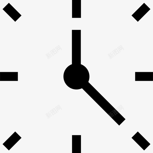 时钟箭头刻度盘图标svg_新图网 https://ixintu.com 刻度盘 小时 时钟 时间 箭头 计时器