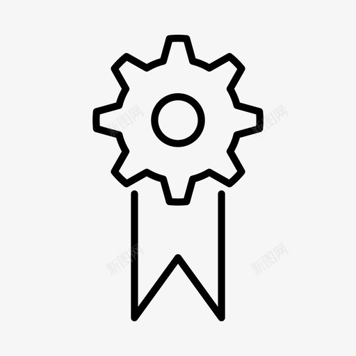 齿轮通讯机械图标svg_新图网 https://ixintu.com 工作 机械 系统 通讯 齿轮