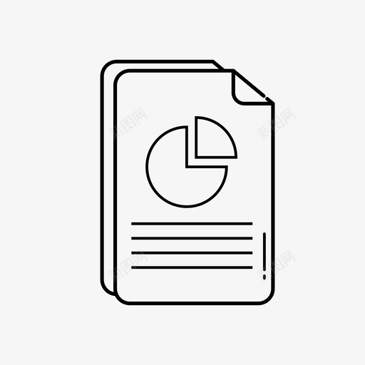 饼图文档文件饼图图标svg_新图网 https://ixintu.com 文件 饼图 饼图文档