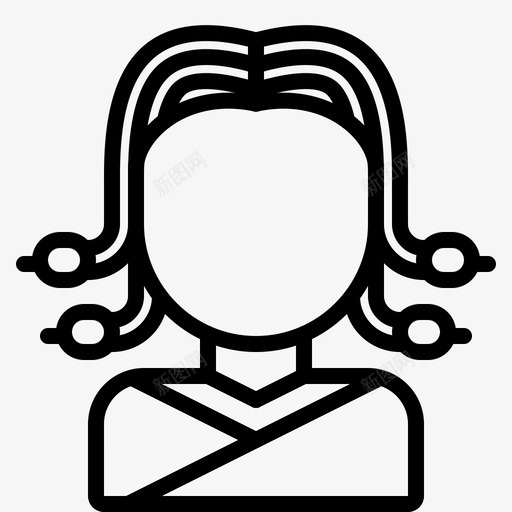 美杜莎仙女头发图标svg_新图网 https://ixintu.com 仙女 头发 故事 童话 美杜莎 蛇