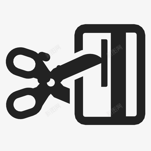 剪卡信用卡过期图标svg_新图网 https://ixintu.com 信用卡 剪卡 过期