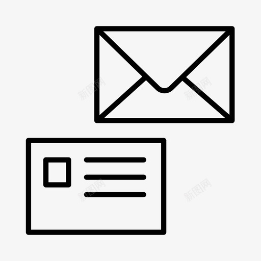 邮政信件物流图标svg_新图网 https://ixintu.com 信件 文具 物流 邮件 邮局 邮政