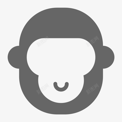 32px_猴子_面svg_新图网 https://ixintu.com 32px_猴子_面