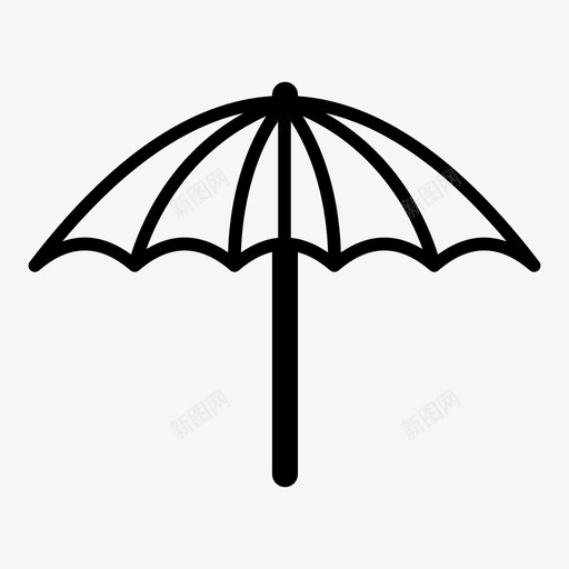 伞海滩夏天图标svg_新图网 https://ixintu.com 伞 夏天 海滩
