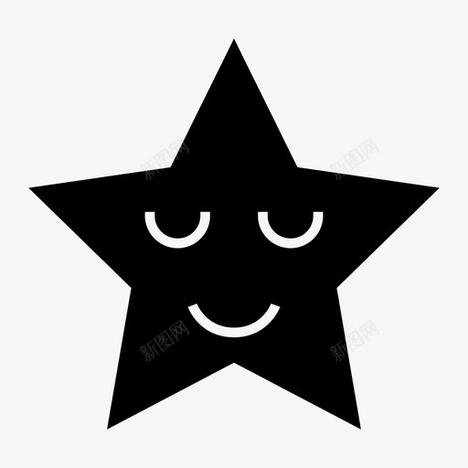 感觉表达表情图标svg_新图网 https://ixintu.com 感觉 星星 脸 表情 表情符号 表达