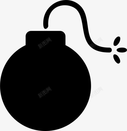 炸弹摧毁炸药图标svg_新图网 https://ixintu.com 摧毁 武器 炸弹 炸药
