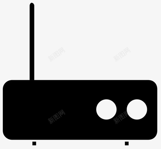 wifi路由器互联网设备发射机图标svg_新图网 https://ixintu.com wifi信号 wifi调制解调器 wifi路由器 互联网设备 发射机