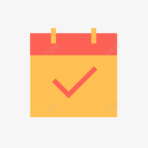 签到svg_新图网 https://ixintu.com 签到 填充 扁平 多色 商务 方正