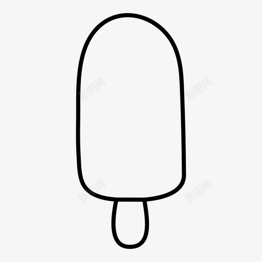 冰棒食物冰图标svg_新图网 https://ixintu.com 冰 冰棒 冰淇淋 糖 食物
