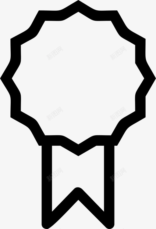 奖章徽章品质图标svg_新图网 https://ixintu.com 品质 奖章 徽章 赢取 顶级品质