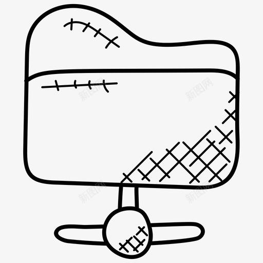 网络文件夹远程文件夹共享文件图标svg_新图网 https://ixintu.com 共享文件 共享文件夹 网络托管涂鸦图标 网络文件夹 远程文件夹