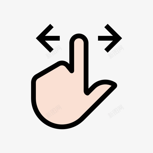 finger slide 02svg_新图网 https://ixintu.com finger slide 02