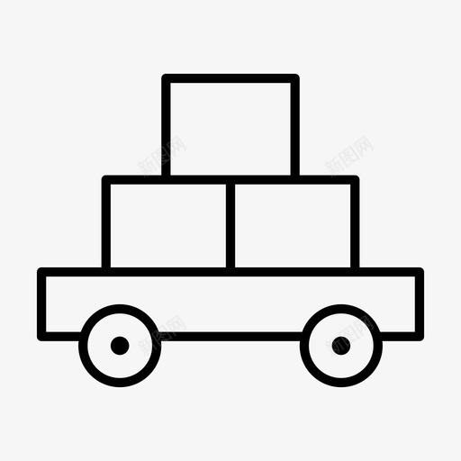 采购货物物流图标svg_新图网 https://ixintu.com 手推车 物流 货物 运输 运输单薄 采购