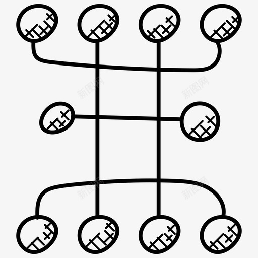 网络拓扑网络架构网络图图标svg_新图网 https://ixintu.com 星形网络拓扑 网络图 网络托管涂鸦图标 网络拓扑 网络拓扑结构 网络架构