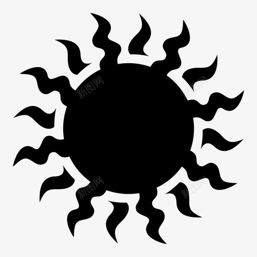 阳光明亮白天图标svg_新图网 https://ixintu.com 发光 明亮 白天 闪耀 阳光