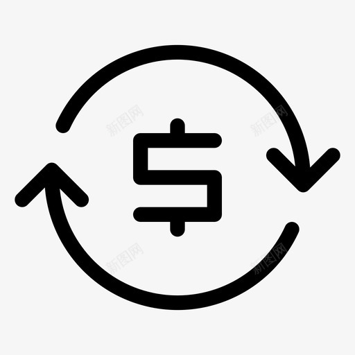 退款现金返还美元图标svg_新图网 https://ixintu.com 保修 现金返还 美元 退款 退货 金钱 银行额度