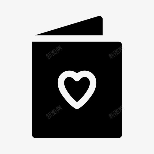 爱情卡问候请柬图标svg_新图网 https://ixintu.com 婚礼 浪漫 爱情卡 请柬 问候