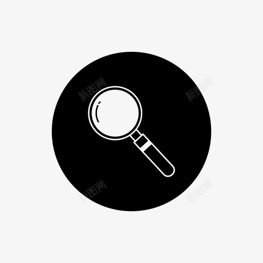 放大镜搜索间谍图标svg_新图网 https://ixintu.com 搜索 放大镜 间谍
