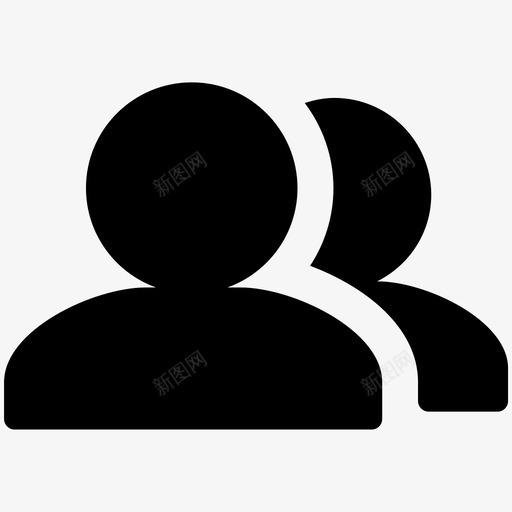 组朋友人员图标svg_新图网 https://ixintu.com 人员 办公室 朋友 用户 组