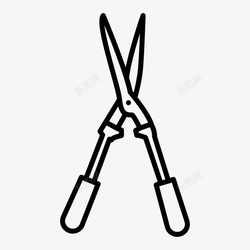 修枝剪修剪剪剪刀图标svg_新图网 https://ixintu.com 修剪剪 修枝剪 剪刀 园艺设备 桁架