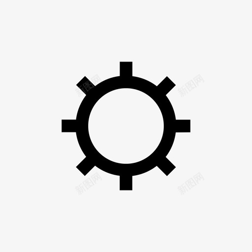 齿轮设置工具图标svg_新图网 https://ixintu.com 工具 扁平图标 设置 齿轮