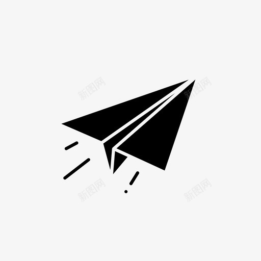 飞机商业金融图标svg_新图网 https://ixintu.com 发送 商业 商业图标瘦填充 营销 金融 飞机