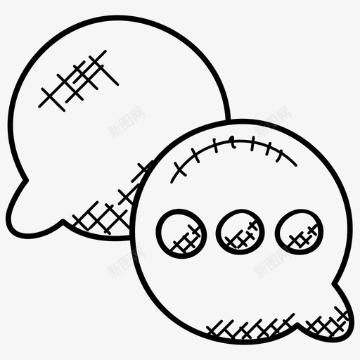 评论泡沫沟通反馈图标svg_新图网 https://ixintu.com 信息泡沫 反馈 沟通 评论泡沫 银行和金融涂鸦图标