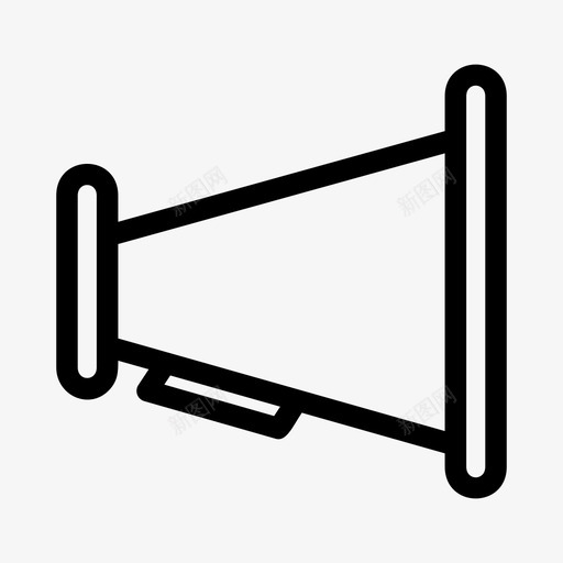 扩音器播音员抗议图标svg_新图网 https://ixintu.com 喊叫 扩音器 抗议 播音员