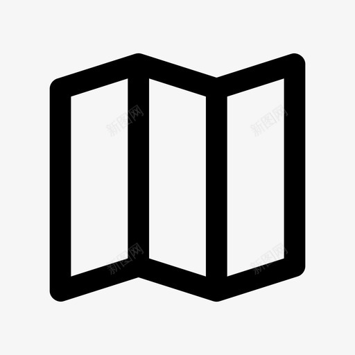 地图小册子位置图标svg_新图网 https://ixintu.com 位置 地图 小册子