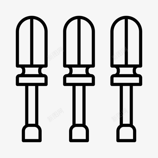 螺丝刀汽车汽车维修图标svg_新图网 https://ixintu.com 工具 工程 机械 汽车 汽车维修 螺丝刀
