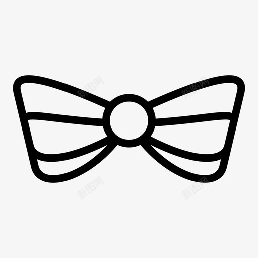 领结附件图标svg_新图网 https://ixintu.com 附件 领结