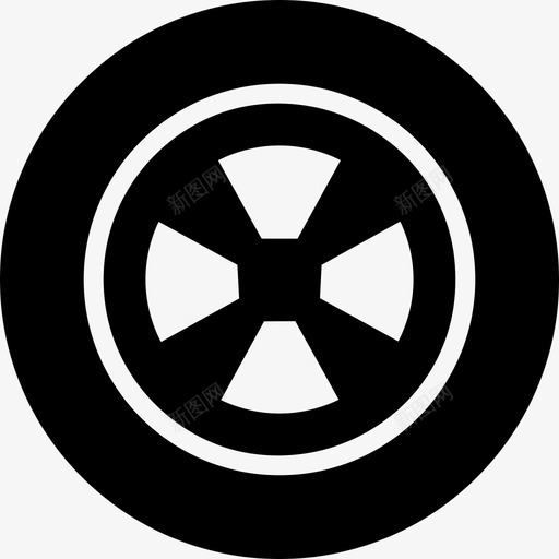 轮辋车轮轮胎图标svg_新图网 https://ixintu.com 车轮 轮胎 轮辋