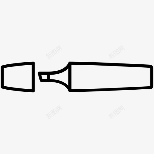 荧光笔彩色记号笔图标svg_新图网 https://ixintu.com 办公用品 彩色 荧光笔 记号笔
