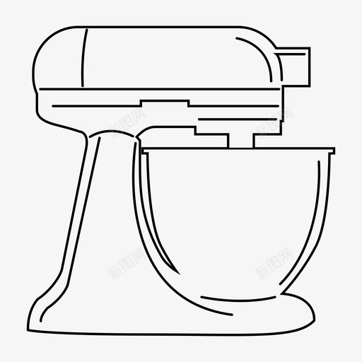 立式搅拌机电器厨房图标svg_新图网 https://ixintu.com 厨房 厨房辅助设备 电器 立式搅拌机