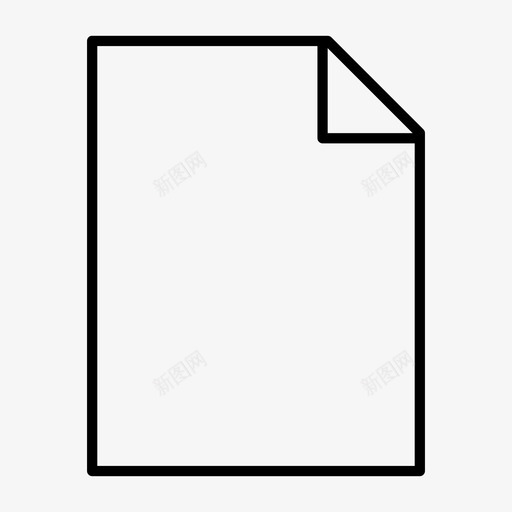 黑文件空文件纸张图标svg_新图网 https://ixintu.com 界面 空文件 纸张 黑文件