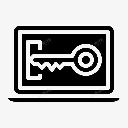 电脑锁互联网密码图标svg_新图网 https://ixintu.com 互联网 安全 密码 电脑锁 网络安全