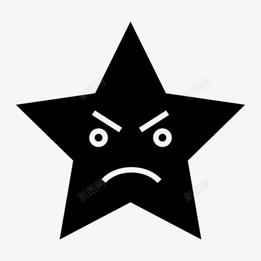 感觉表达表情图标svg_新图网 https://ixintu.com 感觉 星星 脸 表情 表情符号 表达