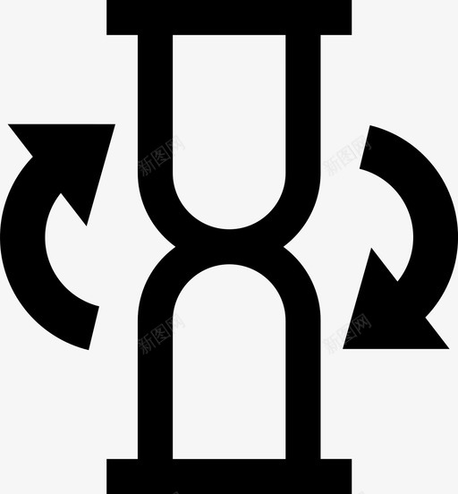 沙钟翻转沙漏图标svg_新图网 https://ixintu.com 旋转 时间 沙漏 沙钟 翻转 计时器