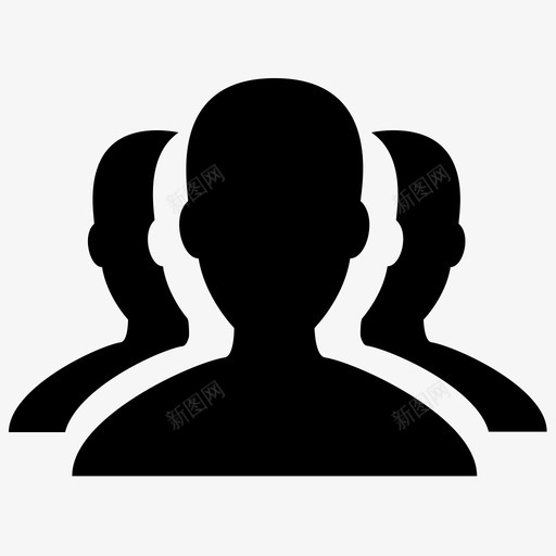 三人svg_新图网 https://ixintu.com 三人