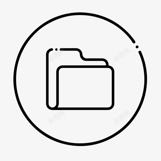 文件夹圆文件图标svg_新图网 https://ixintu.com 图标集工具 圆 文件 文件夹