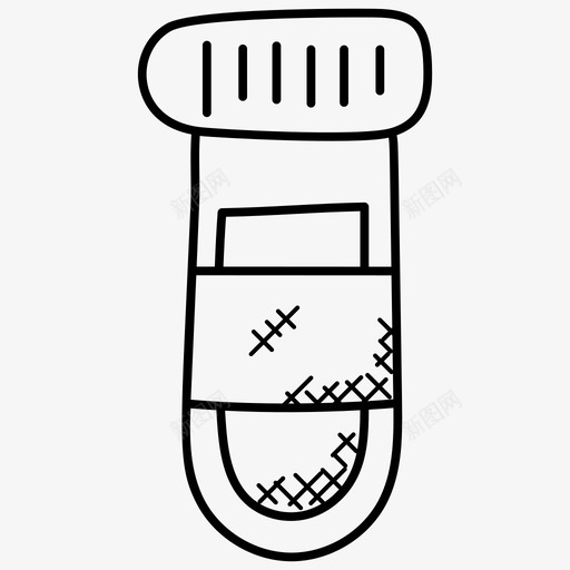试管实验室仪器医学研究图标svg_新图网 https://ixintu.com 医学研究 实验室仪器 科幻涂鸦图标 试管