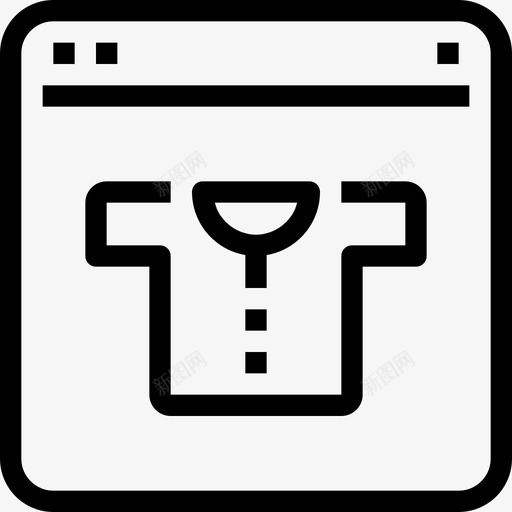 网上购物服装商业图标svg_新图网 https://ixintu.com 商业 服装 电子商务 网上购物