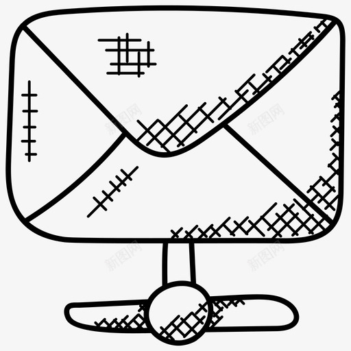邮件服务器目录服务器电子邮件营销图标svg_新图网 https://ixintu.com 电子邮件营销 目录服务器 网络涂鸦图标 邮件服务器