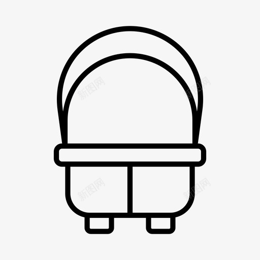 婴儿胶囊婴儿载体婴儿淋浴图标svg_新图网 https://ixintu.com 儿童 婴儿 婴儿淋浴 婴儿胶囊 婴儿载体