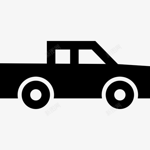皮卡车皮卡汽车图标svg_新图网 https://ixintu.com 卡车 汽车 皮卡 皮卡车 运输和物流