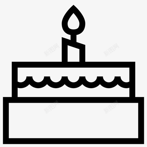 蛋糕周年纪念日生日图标svg_新图网 https://ixintu.com 周年纪念日 基本网络图标1 庆典 活动 生日 蛋糕