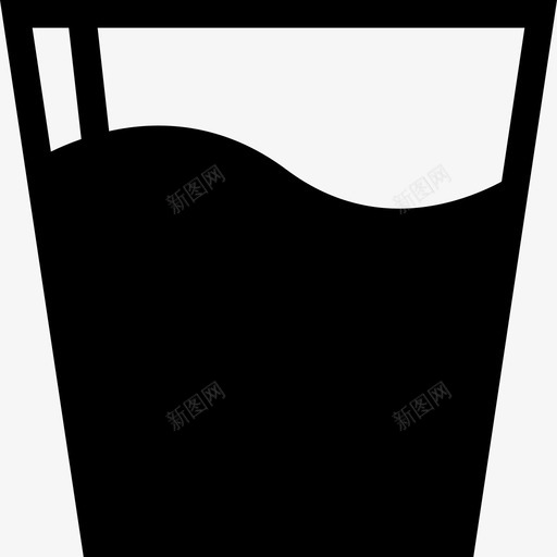 小杯水饮料图标svg_新图网 https://ixintu.com 小杯 小黑 水 饮料