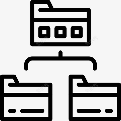 文件夹传输连接internet图标svg_新图网 https://ixintu.com Pretycons连接卷1大纲 internet web 文件夹传输 网络 连接