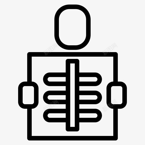 X光骨骼健康图标svg_新图网 https://ixintu.com X光 健康 骨骼