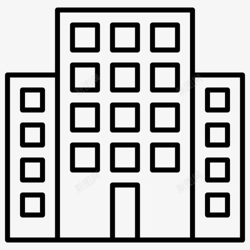 办公室办公楼工作场所图标svg_新图网 https://ixintu.com 人群 办公室 办公楼 工作场所